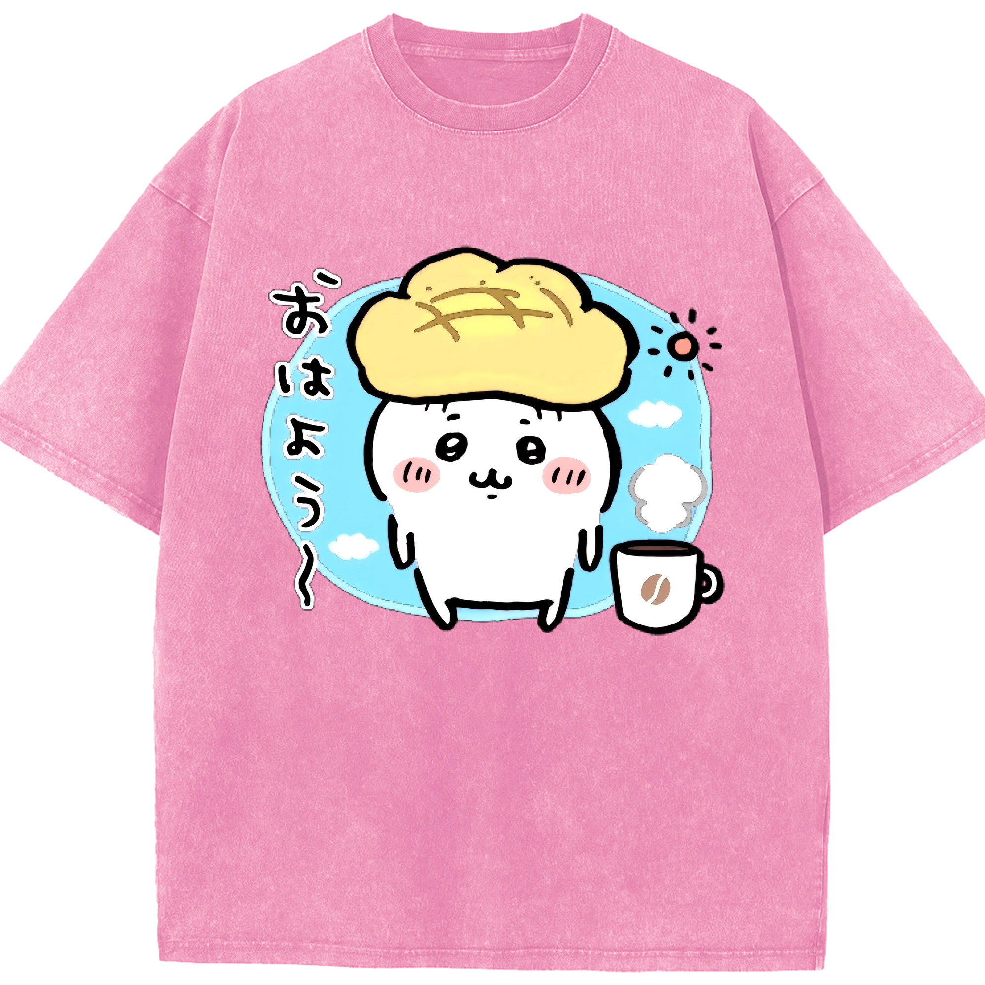 （画像用） ちいかわ ちいかわ Chii-kawa chiikawa 綿100% ヴィンテージ風 半袖Tシャツ（フロントプリント）